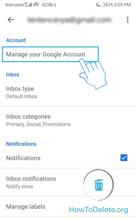 manage your google account|change google account to personal.